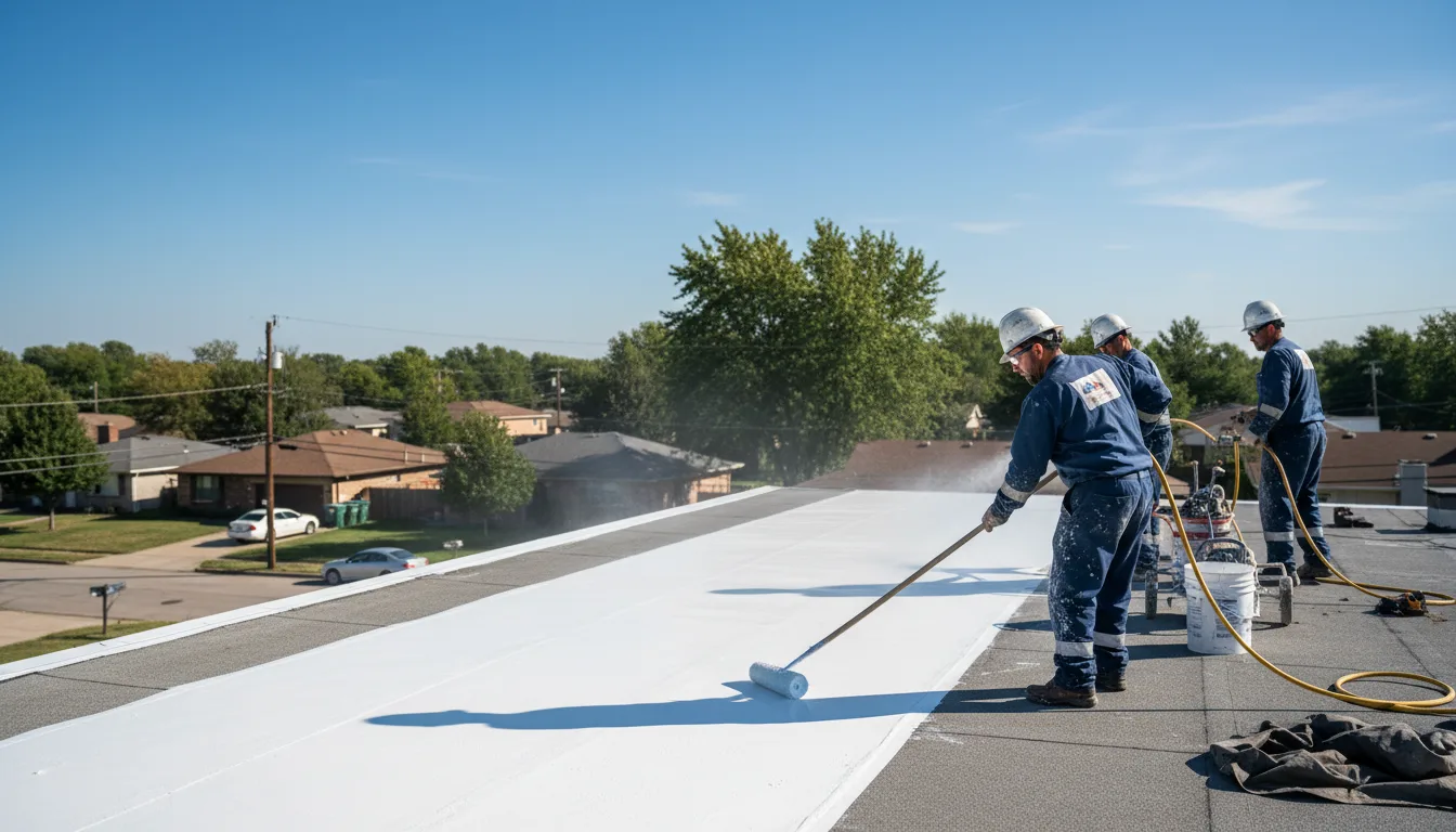 Commercial roof coating in Oakdale, CT near me